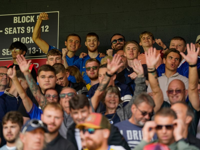 More than 1,100 Pompey fans traveled to Sincil Bank for the Blues’ 3-1 triumph over Lincoln City on Saturday.