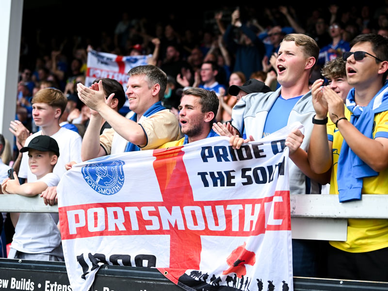 More than 1,100 Pompey fans traveled to Sincil Bank for the Blues’ 3-1 triumph over Lincoln City on Saturday.