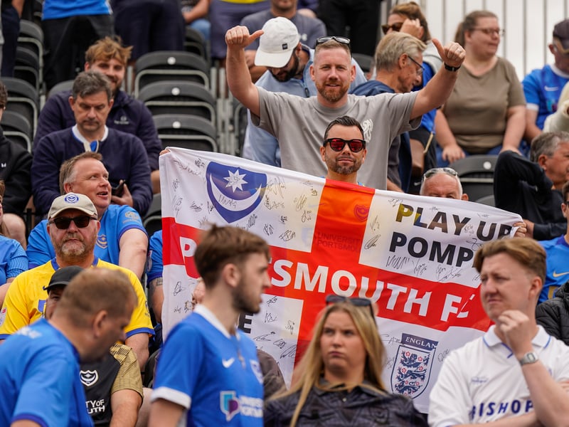 More than 1,100 Pompey fans traveled to Sincil Bank for the Blues’ 3-1 triumph over Lincoln City on Saturday.