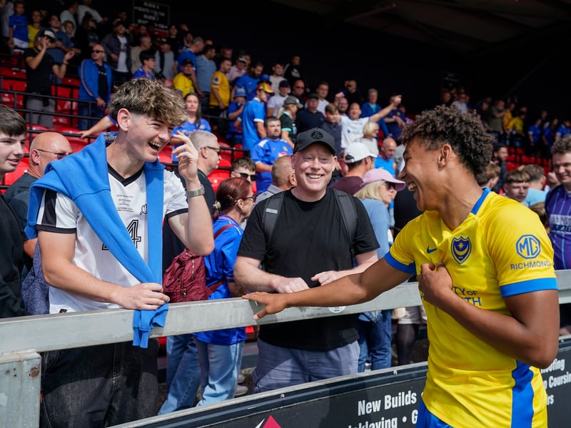 More than 1,100 Pompey fans traveled to Sincil Bank for the Blues’ 3-1 triumph over Lincoln City on Saturday.