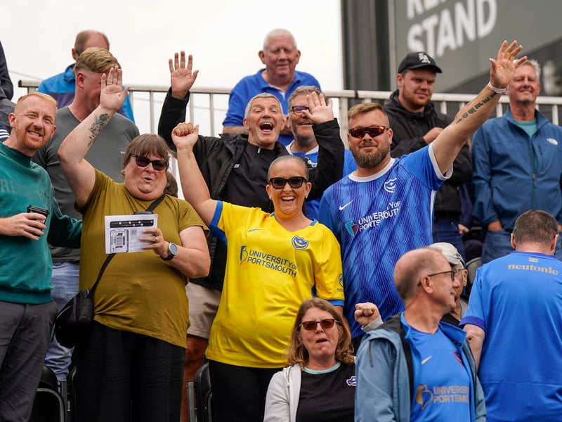 More than 1,100 Pompey fans traveled to Sincil Bank for the Blues’ 3-1 triumph over Lincoln City on Saturday.