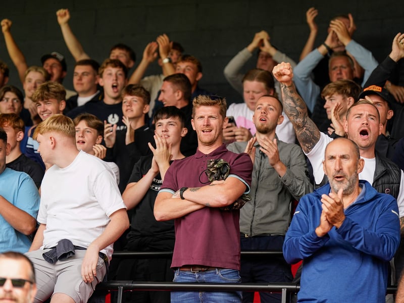 More than 1,100 Pompey fans traveled to Sincil Bank for the Blues’ 3-1 triumph over Lincoln City on Saturday.