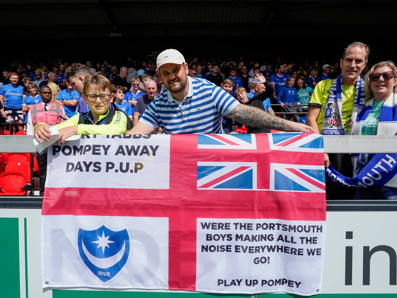 More than 1,100 Pompey fans traveled to Sincil Bank for the Blues’ 3-1 triumph over Lincoln City on Saturday.