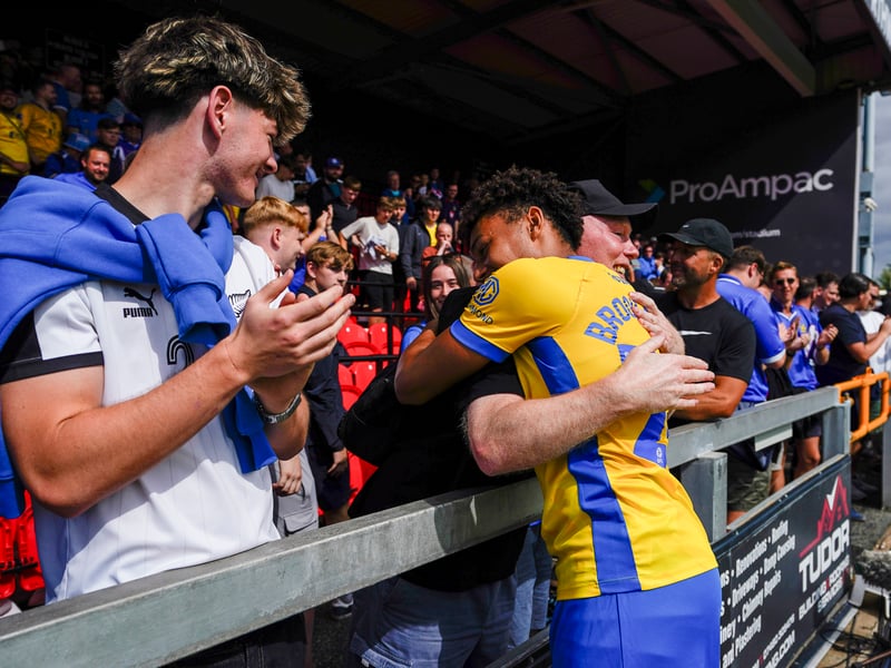 More than 1,100 Pompey fans traveled to Sincil Bank for the Blues’ 3-1 triumph over Lincoln City on Saturday.