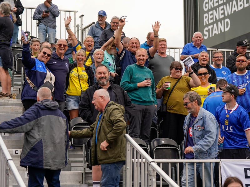 More than 1,100 Pompey fans traveled to Sincil Bank for the Blues’ 3-1 triumph over Lincoln City on Saturday.