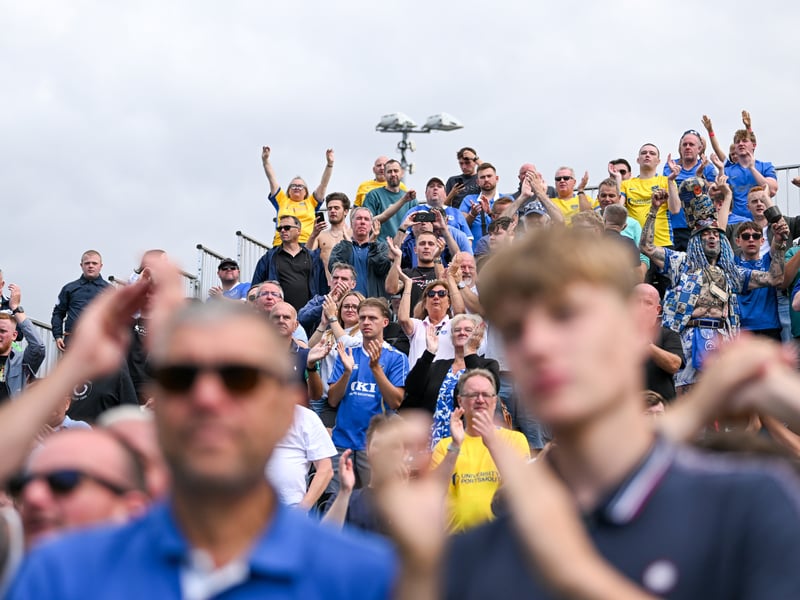 More than 1,100 Pompey fans traveled to Sincil Bank for the Blues’ 3-1 triumph over Lincoln City on Saturday.
