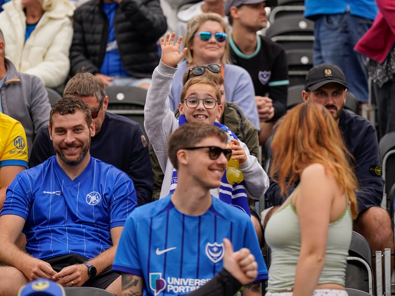 More than 1,100 Pompey fans traveled to Sincil Bank for the Blues’ 3-1 triumph over Lincoln City on Saturday.