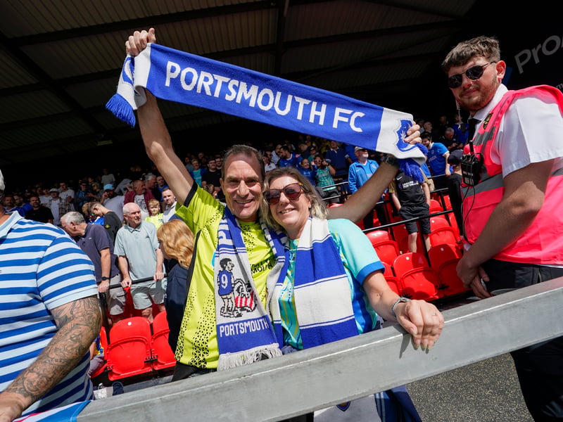 More than 1,100 Pompey fans traveled to Sincil Bank for the Blues’ 3-1 triumph over Lincoln City on Saturday.