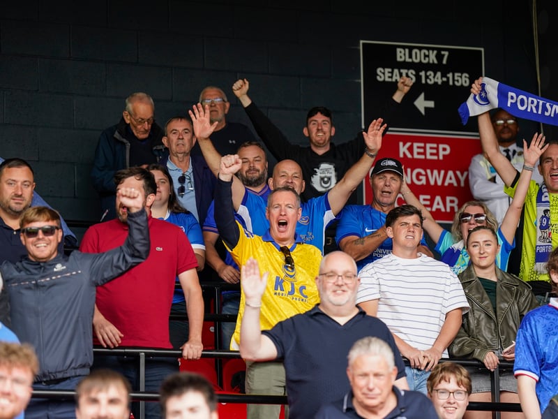 More than 1,100 Pompey fans traveled to Sincil Bank for the Blues’ 3-1 triumph over Lincoln City on Saturday.