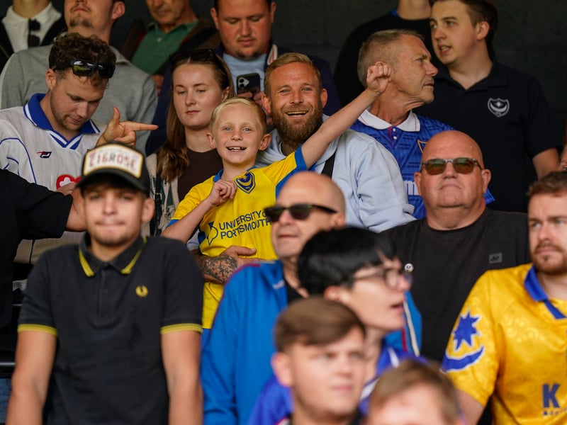 More than 1,100 Pompey fans traveled to Sincil Bank for the Blues’ 3-1 triumph over Lincoln City on Saturday.