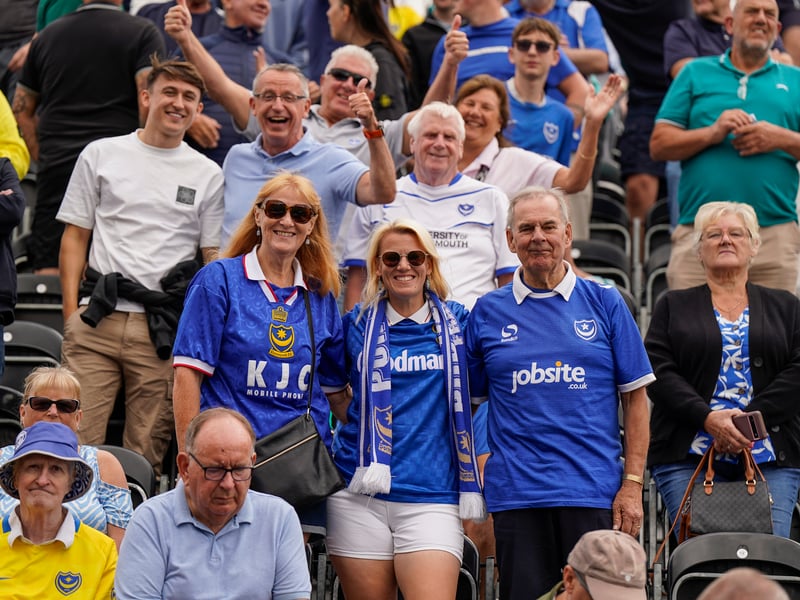 More than 1,100 Pompey fans traveled to Sincil Bank for the Blues’ 3-1 triumph over Lincoln City on Saturday.