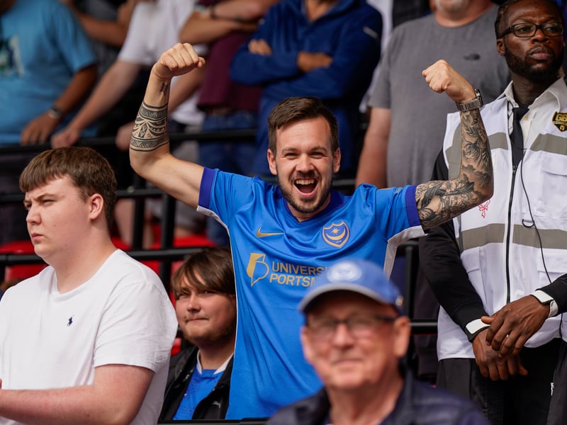 More than 1,100 Pompey fans traveled to Sincil Bank for the Blues’ 3-1 triumph over Lincoln City on Saturday.