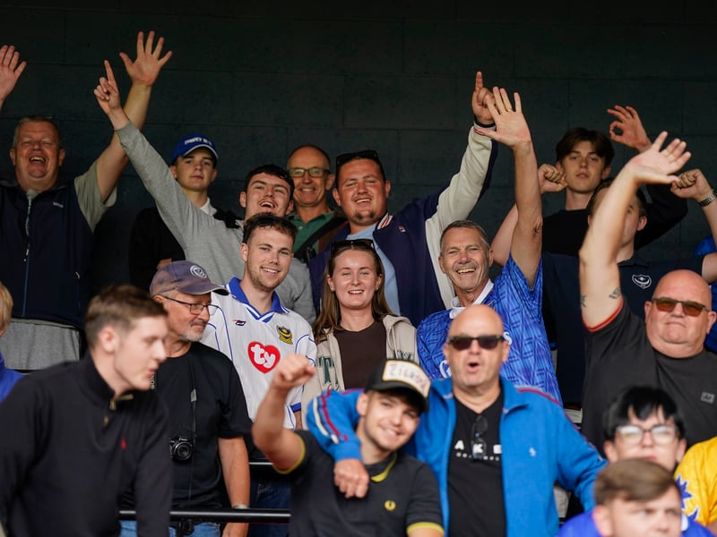 More than 1,100 Pompey fans traveled to Sincil Bank for the Blues’ 3-1 triumph over Lincoln City on Saturday.