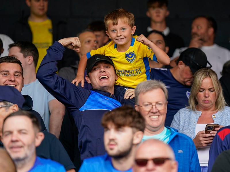 More than 1,100 Pompey fans traveled to Sincil Bank for the Blues’ 3-1 triumph over Lincoln City on Saturday.