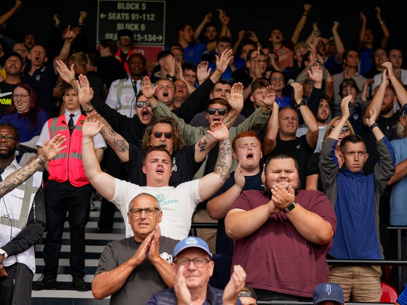 More than 1,100 Pompey fans traveled to Sincil Bank for the Blues’ 3-1 triumph over Lincoln City on Saturday.