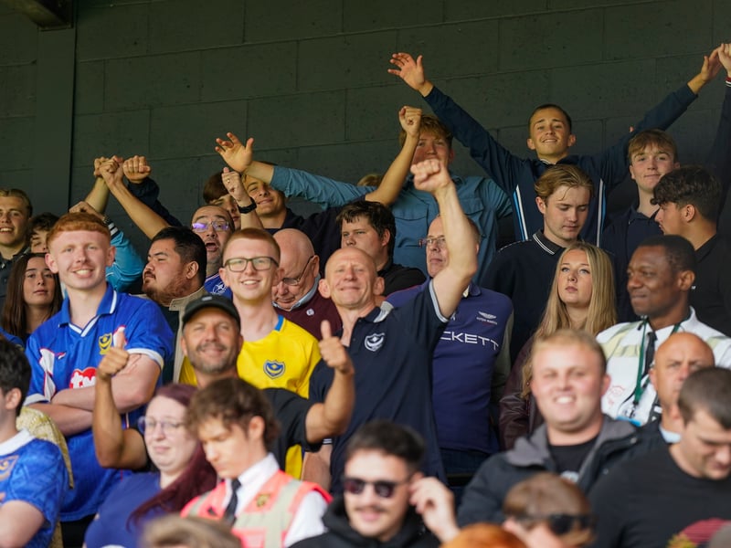 More than 1,100 Pompey fans traveled to Sincil Bank for the Blues’ 3-1 triumph over Lincoln City on Saturday.