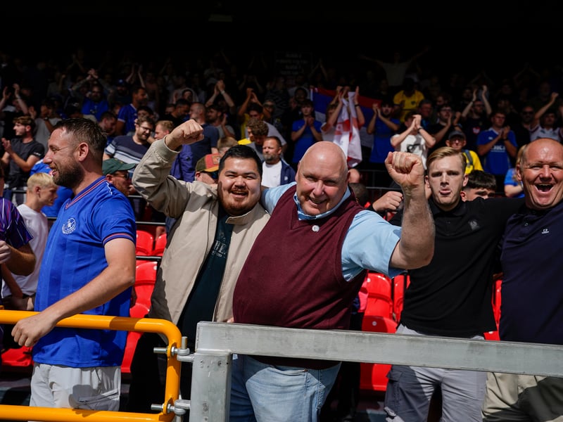 More than 1,100 Pompey fans traveled to Sincil Bank for the Blues’ 3-1 triumph over Lincoln City on Saturday.