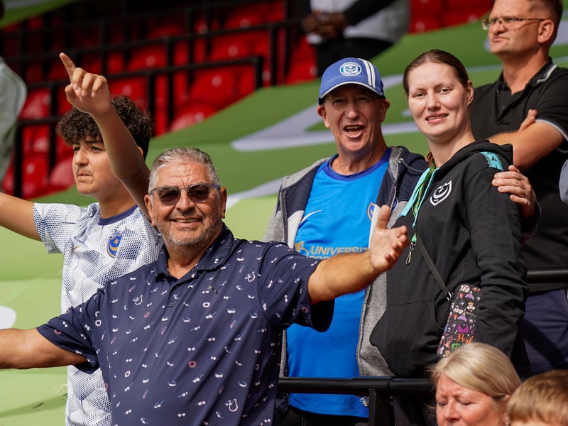 More than 1,100 Pompey fans traveled to Sincil Bank for the Blues’ 3-1 triumph over Lincoln City on Saturday.