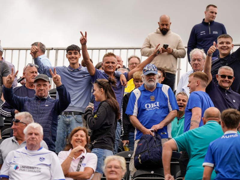 More than 1,100 Pompey fans traveled to Sincil Bank for the Blues’ 3-1 triumph over Lincoln City on Saturday.