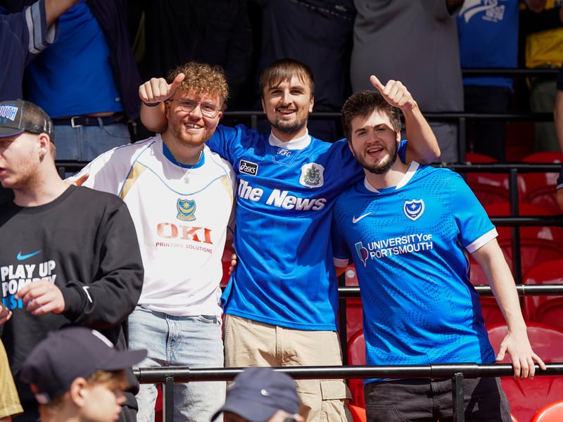 More than 1,100 Pompey fans traveled to Sincil Bank for the Blues’ 3-1 triumph over Lincoln City on Saturday.