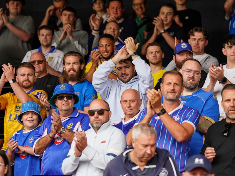 More than 1,100 Pompey fans traveled to Sincil Bank for the Blues’ 3-1 triumph over Lincoln City on Saturday.