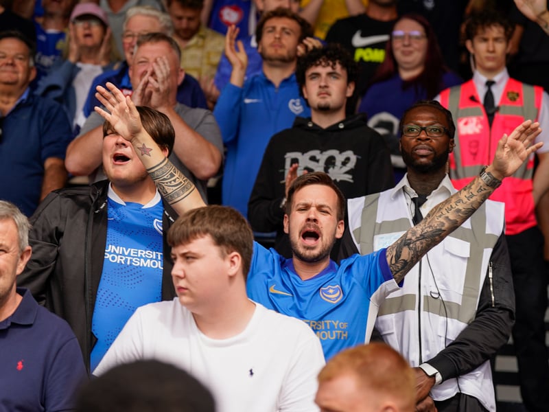 More than 1,100 Pompey fans traveled to Sincil Bank for the Blues’ 3-1 triumph over Lincoln City on Saturday.