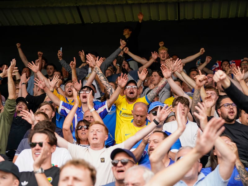 More than 1,100 Pompey fans traveled to Sincil Bank for the Blues’ 3-1 triumph over Lincoln City on Saturday.