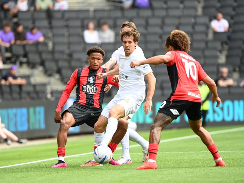 Had Dons' best chance of the first-half while also acting as a midfielder distruptor and box-to-box man
