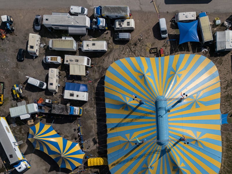 View of Circus Mondao in Blackpool from above. Photo: Kelvin Lister-Stuttard
