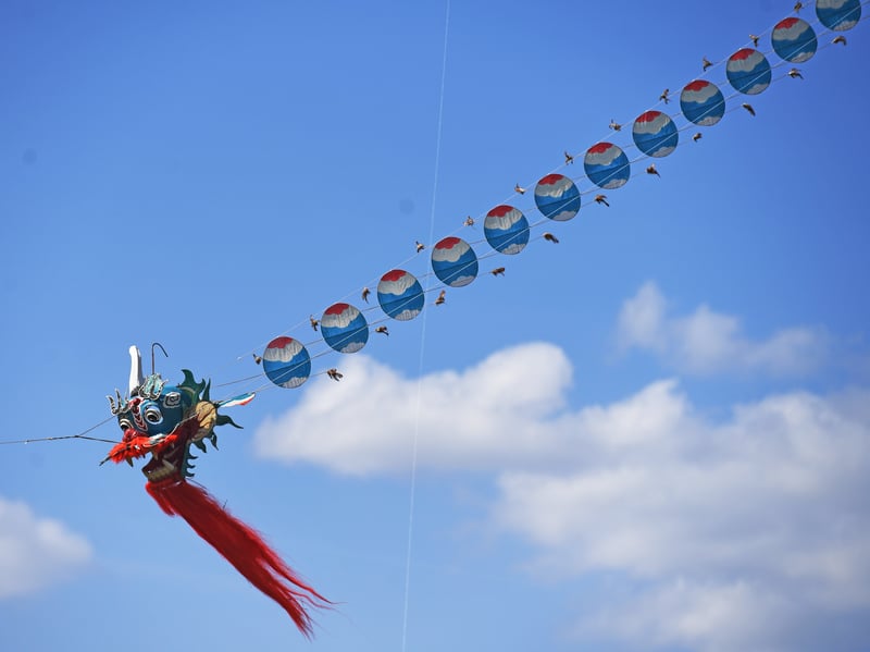 The dragon kite was one of the festival highlights.