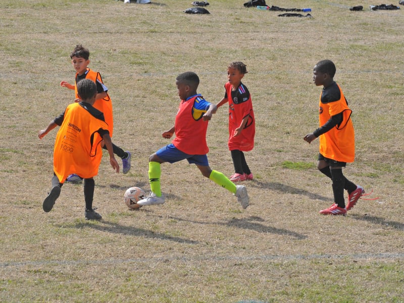 Action from the marathon game.