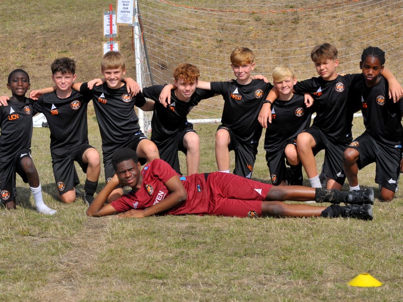Players after playing in the marathon game.