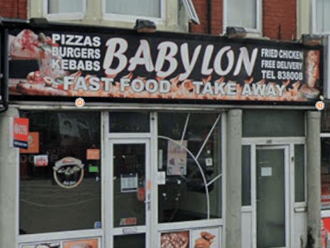 Babylon - 4 stars, Takeaway/sandwich shop, 481B Waterloo Road, Blackpool, FY4 4BW. June 19.