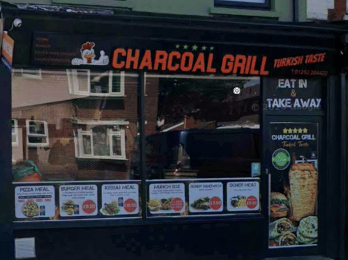 Charcoal Grill - 3 stars, Takeaway/sandwich shop, 72 Hawes Side Lane, Blackpool, FY4 4AS. June 19.
