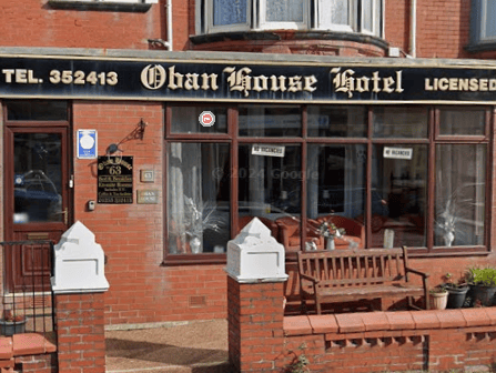 Oban House Hotel - 5 stars, Hotel/bed & breakfast/guest house, 63 Holmfield Road, Blackpool, FY2 9RU. June 18