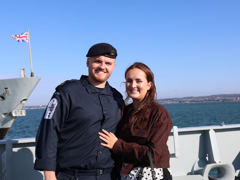 Sailors have been enjoying time with their loved ones out on the Solent aboard the River-class offshore patrol vessel HMS Tyne.