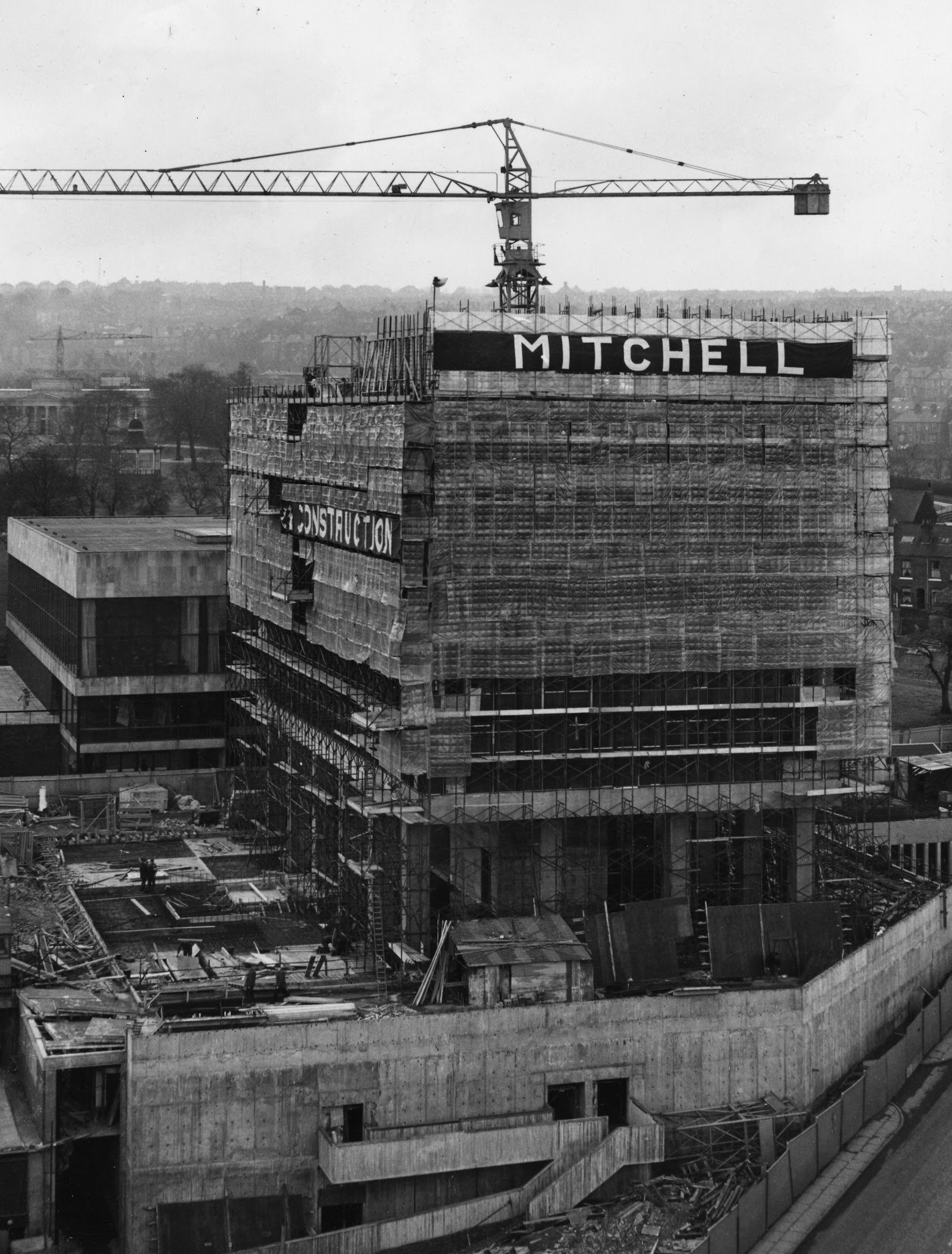The University of Sheffield is celebrating 60 years since the official opening of one of the city’s best-known buildings.The Arts Tower was opened by HM Queen Elizabeth The Queen Mother on 23 June 1966, marking the beginning of six decades as one of the University’s most distinctive landmarks. Standing at 78 metres, the Arts Tower remains the tallest building on the University of Sheffield campus and the UK’s tallest academic building. At the time of its construction, it was also the tallest academic building in Europe. Pictured Arts Tower construction.
