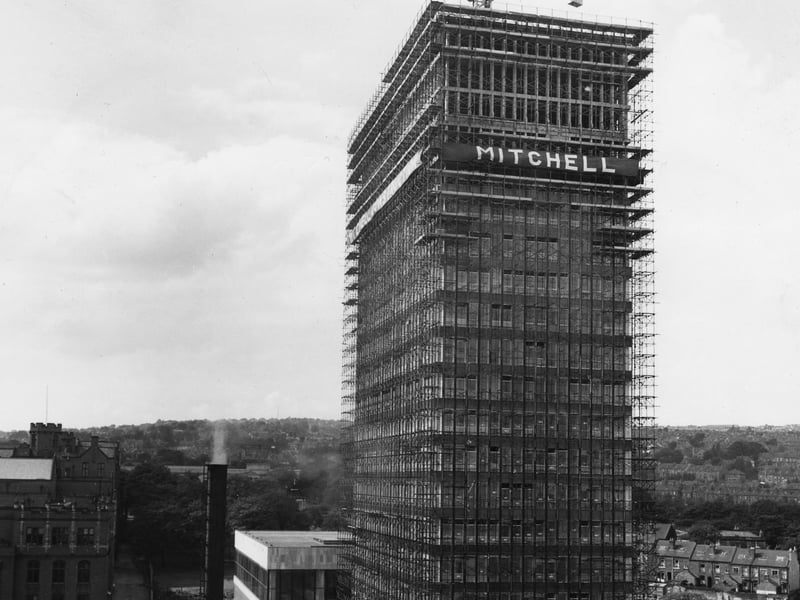 The University of Sheffield is celebrating 60 years since the official opening of one of the city’s best-known buildings.The Arts Tower was opened by HM Queen Elizabeth The Queen Mother on 23 June 1966, marking the beginning of six decades as one of the University’s most distinctive landmarks. Standing at 78 metres, the Arts Tower remains the tallest building on the University of Sheffield campus and the UK’s tallest academic building. At the time of its construction, it was also the tallest academic building in Europe. PIctured Arts Tower construction.