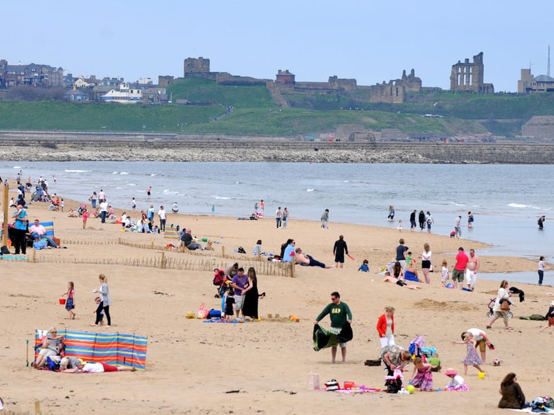 A busy day on the beach during this Bank Holiday scene in South Shields 13 years ago.
