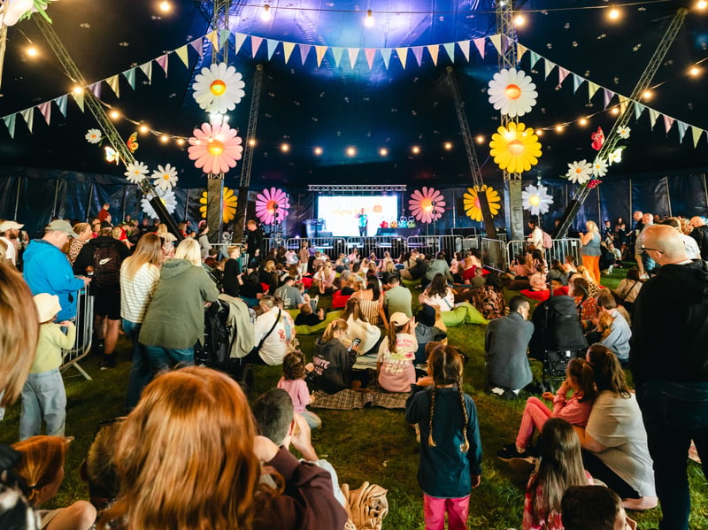 There was plenty of fun and colour in the Happy Wee Place tent.