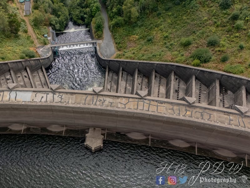 The water level at the Clywedog Reservoir has dropped significantly in recent weeks.
