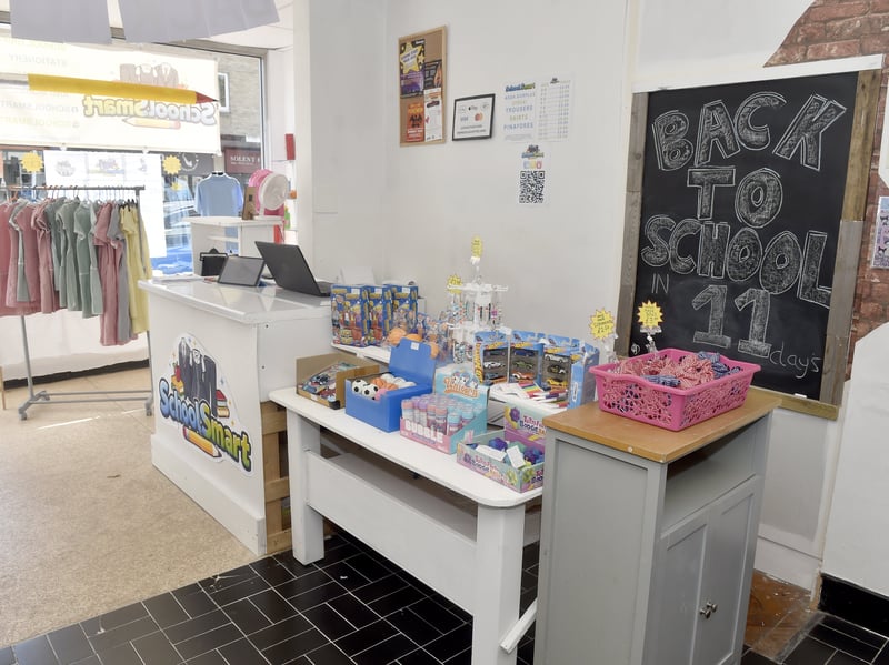 As well as uniforms, School Smart stocks a range of stationary and rucksacks.