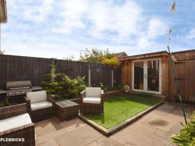 The back garden