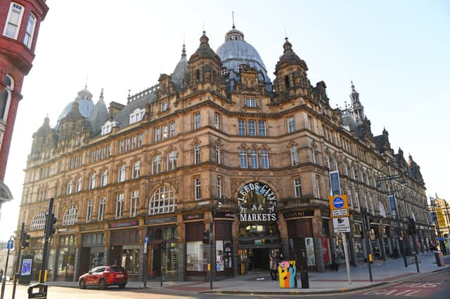 The outside of Kirkgate Market