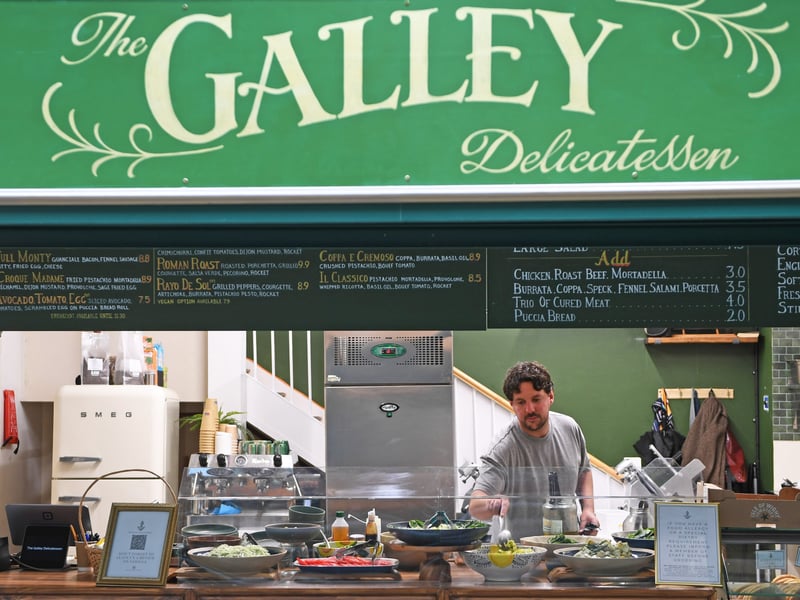 The Galley Delicatessen is a European-style deli in the market
