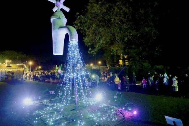 This version of the famous artwork was seen as part of the Sunderland Illuminations nine years ago.
