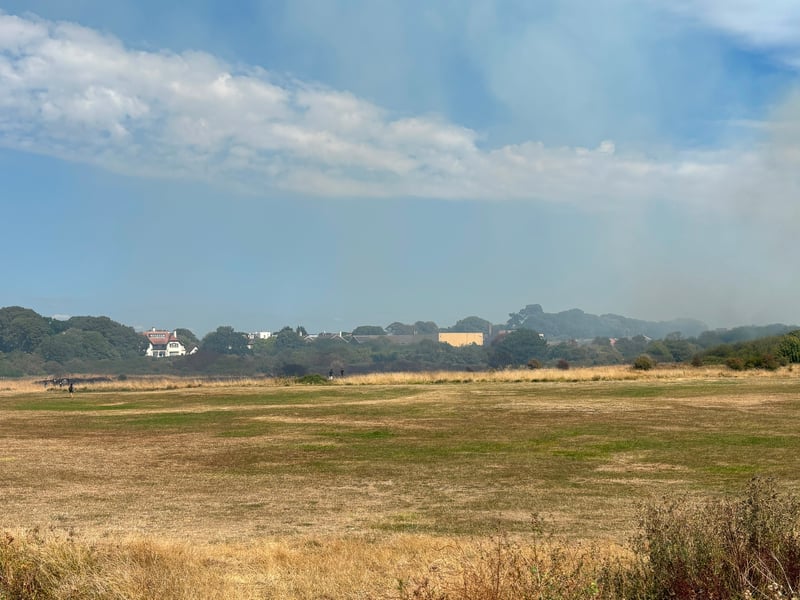 The area of the Stokes Bay fires.