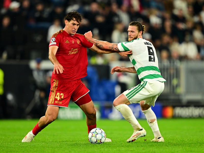 Despite a promising start to his Celtic career, this was the Danes' poorest showing thus far. Worked hard but to little avail. Opened up his body and tried to pass a chance of his own low into the far corner but lacked conviction and keeper saved. Nothing seemed to stick for him. Struggled to get on the ball, particularly in the second half. Picked up a knock in extra-time and was an empty jersey thereafter.