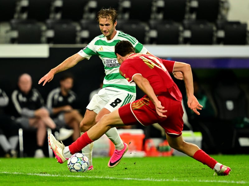 Dropping back into deeper role in midfield in comparison to the first leg. Gifted Usor the equaliser by attempting a poorly executed blind pass. Subbed.