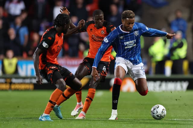 The Rangers striker is out for several months after suffering an ACL injury in last month's defeat to Hibs.